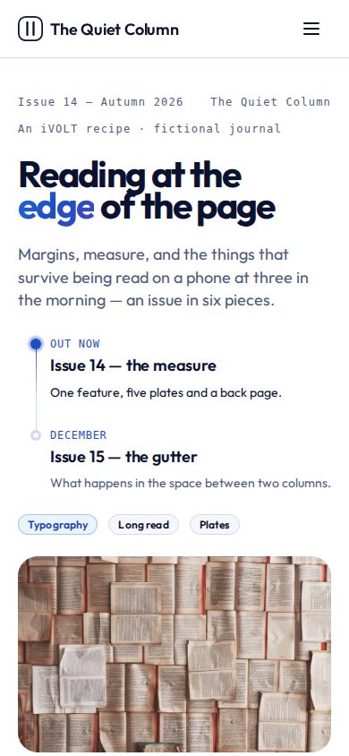 Journal, on a phone